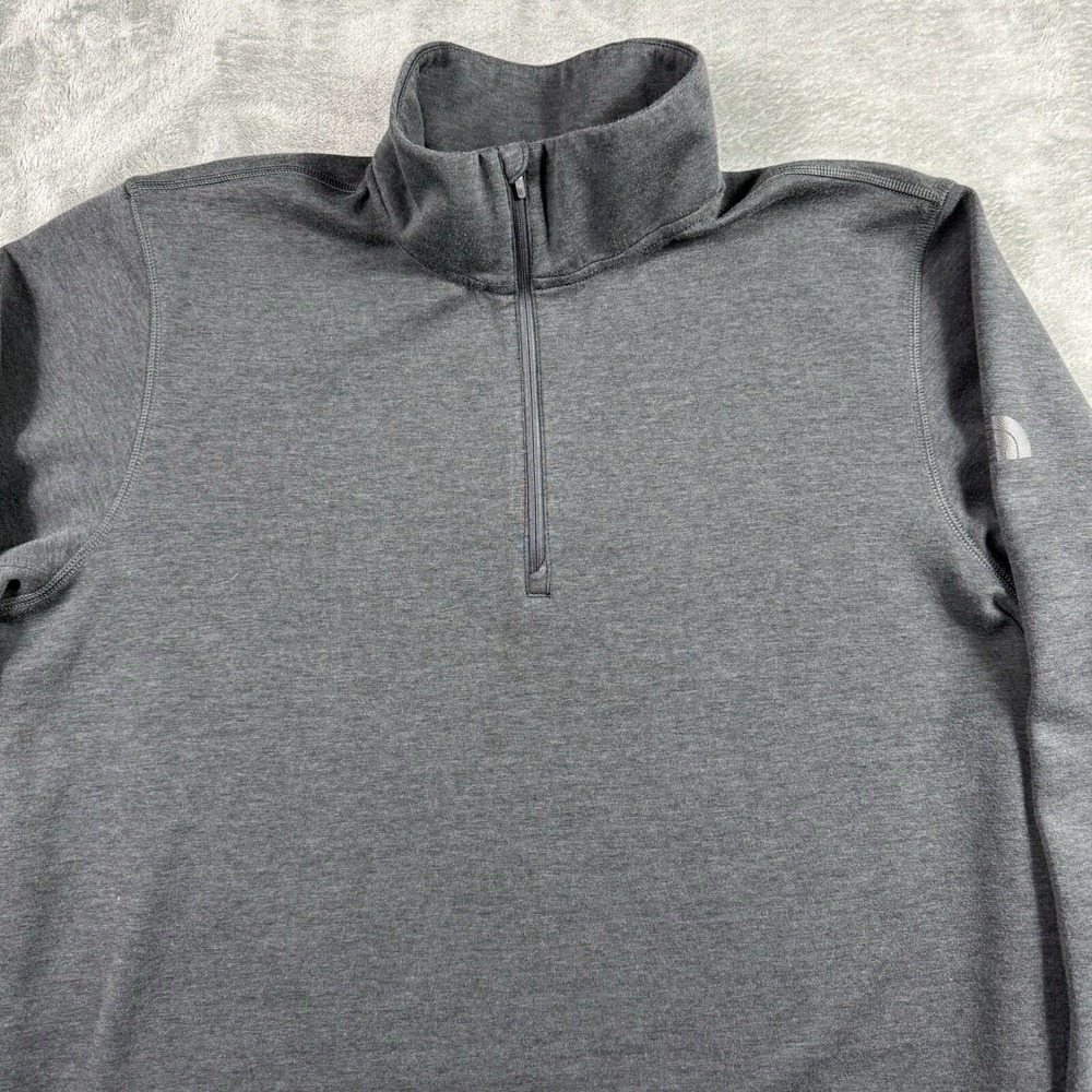 The North Face  1/4 Zip Pullover Men's XL Grey Fleece‎ Mock Neck Jacket Outdoors